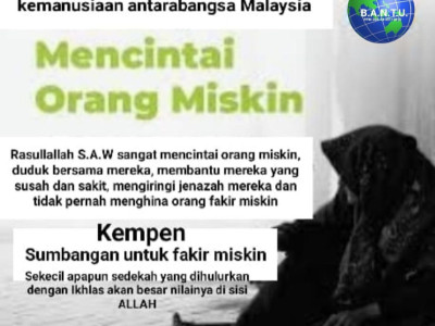 SUMBANGAN UNTUK FAKIR MISKIN & WARGA TUA TERABAI