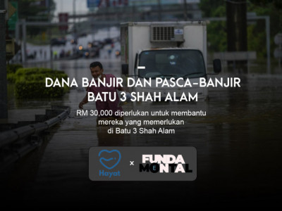 Dana Banjir Batu 3 Shah Alam oleh Hayat dan Fundamental